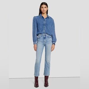 LUXE VINTAGE HIGH WAIST SLIM KICK 7 for all mankind NWT DENIM jeans brand new